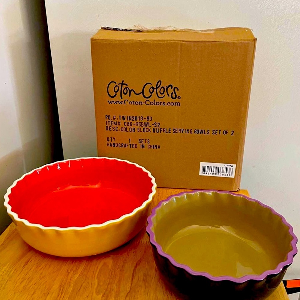 cotton colors happy everything serving bowls